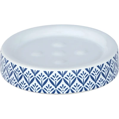 Afbeelding van Wenko Zeephouder Lorca 2,5 X 11 Cm Keramiek Blauw/wit