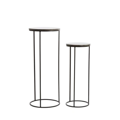 Afbeelding van Light &amp; Living Zuil LAICA Ø41x101cm Bruin Set van 2