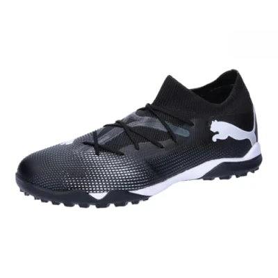 Afbeelding van Puma Future 7 Match TT Voetbalschoenen voor kunstgras, Heren, Maat: 45, Black/white Textiel/ synthetisch