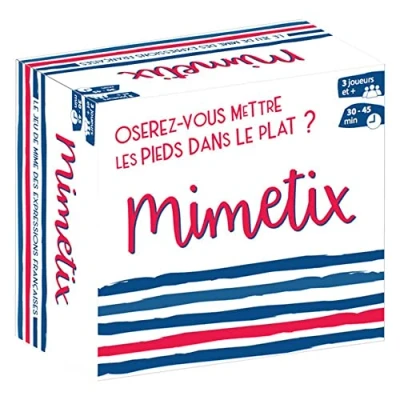 Afbeelding van Mimetix Gezelschapsspel van de Franse uitdrukkingen sfeer, lachen, creativiteit, humor, origineel cadeau, familie (kind 10 jaar, 14 jaar en volwassenen) kaarten gemaakt in Frankrijk
