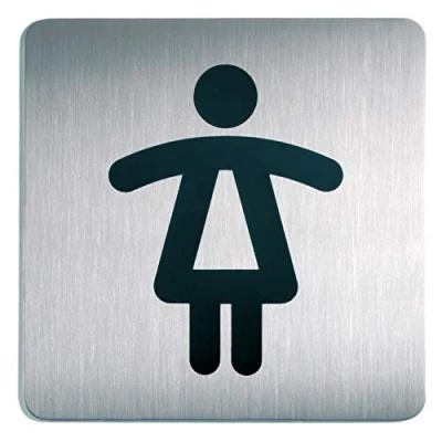 Afbeelding van Infobord pictogram Durable 4956 vierkant wc dames 150mm