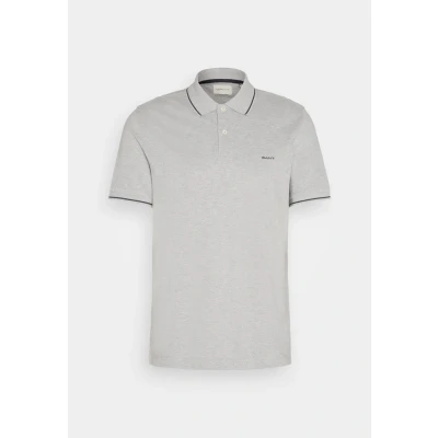 Afbeelding van GANT Tipping Rugger Poloshirt, Heren, Maat: Large, Grau