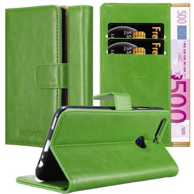 Afbeelding van Cadorabo Hoesje geschikt voor Honor 8 PRO in GRAS GROEN Beschermhoes met magnetische sluiting, standfunctie en kaartvakje Book Case Cover Etui