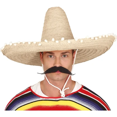 Afbeelding van Fiestas Guirca Sombrero blanco 60 cm large