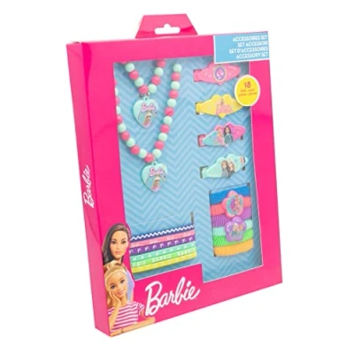 Afbeelding van Joy Toy 20211230LLRYLShowerSLEX04021YLABRVW Barbie accessoireset, 18 delig, uniseks, bloemenpatroon, meerkleurig, 91 cm B x H