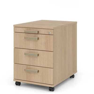 Afbeelding van Ladeblok 3 Lades Verrijdbaar Beuken 42,8 x 58 59 cm Signa Ac30 SG