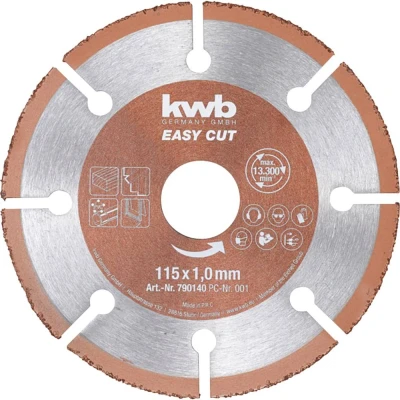 Afbeelding van kwb 790140 Doorslijpschijf recht 115 mm 1 stuk(s) Hout, Kunststof, Koper