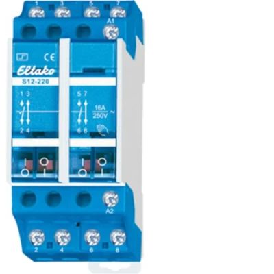 Afbeelding van Eltako S12 220 230V Stroomstootschakelaar DIN rail 2x NC, NO 230 V/AC 16 A 2300 W 1 stuk(s)