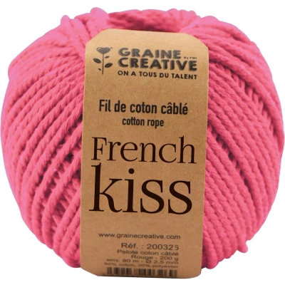 Afbeelding van Graine Créative Macramé Touw, Ft 2,5 Mm X 80 M, Roze Touw