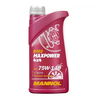 Afbeelding van MANNOL MAXPOWER 4x4 MN8102 1 Versnellingsbakolie 75W 140 Volledig synthetisch