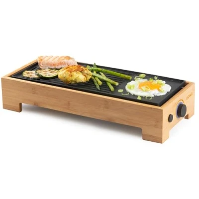 Image de Domo Plancha Grill Bamboo Style Just Us (do9270g)