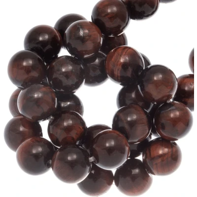 Afbeelding van Rode Tijgeroog Kralen (4 mm) 86 stuks