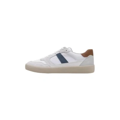 Afbeelding van Geox Affile Sneakers laag, Heren, Maat: 44, White/avio Leer en textiel