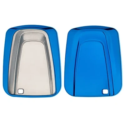 Afbeelding van kwmobile autosleutelhoes geschikt voor BMW 4 knops SmartKey autosleutel TPU beschermhoes in hoogglans Blauw