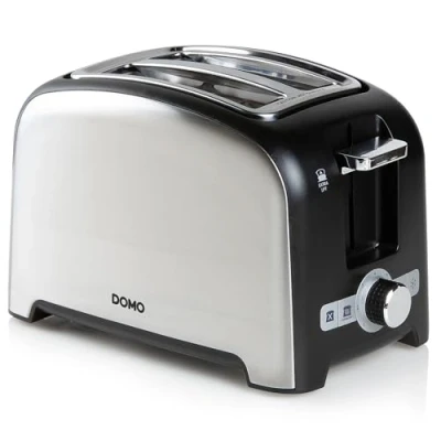 Image de Grille pains 2 fentes 900w noir Domo do959t