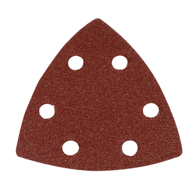 Afbeelding van Silverline 90 mm driehoekige klittenband schuurvellen, 10 pak 80 korrelmaat