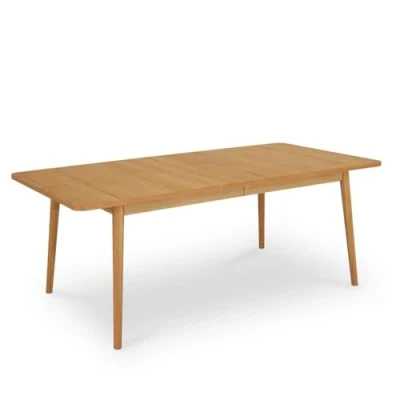 Afbeelding van Eettafel Uitschuifbaar Naturel Oil Eiken Fineer 200/300x100x75 cm Nyborg Giga Meubel