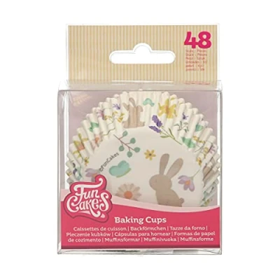 Afbeelding van FunCakes Baking Cups Lente Dieren 48 Stuks Cupcake Vormpjes Papier