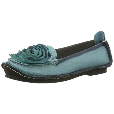 Afbeelding van Laura Vita vianeo dames gesloten ballerina&#039;s, Blauwe jeans