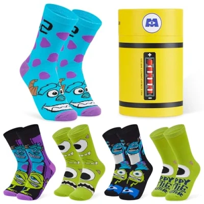Afbeelding van Disney damessokken, fantasie, 5 paar 35 41, origineel cadeau idee, humor, volwassenen of tieners, meisjes