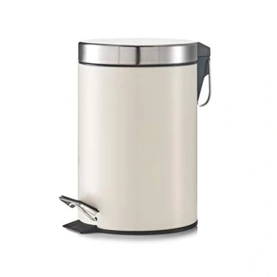 Afbeelding van Vuilnisemmer Zeller Grijs Cosmetica Pedal Bin 3 L pedaalemmer