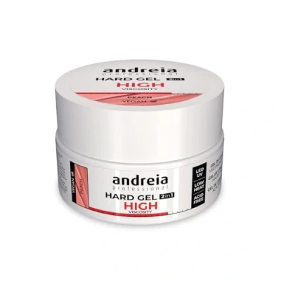 Afbeelding van Andreia professionele 2 in 1 led en uv gel builder harde nagelgel, hoge viscositeit voor sterke nagels, opbouwgel perzikkleur, 22 g