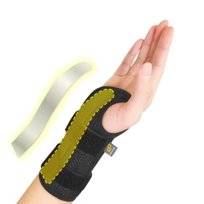 Afbeelding van Bracoo WB31 Polsspalk, ergonomische orthese, verstelbaar en comfortabel, ideaal voor verstuikingen, herhaald microtrauma, tendinitis sportblessures, rechter of linkerhand