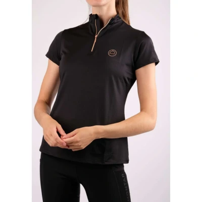 Afbeelding van Montar Poloshirt Everly Rosegold Zwart S