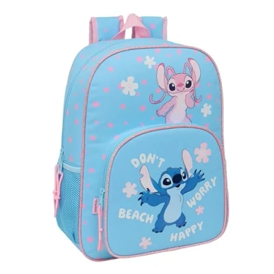 Afbeelding van Schoolrugzak Lilo &amp; Stitch Happy Hemelsblauw 33 x 42 14 cm