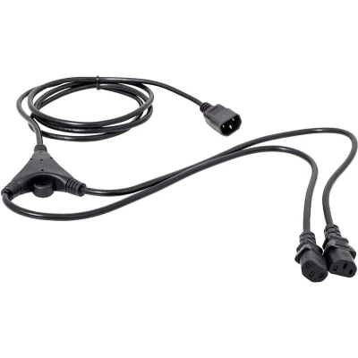 Afbeelding van HAWA 1008272 Apparaat (koud) Y kabel Zwart 2.35 m
