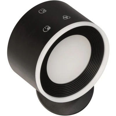 Afbeelding van LED wandspot Magnetics, zwart, dimbaar, RGBW