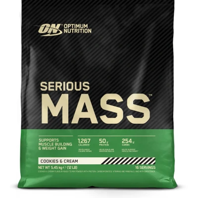 Afbeelding van Optimum Nutrition Serious Mass 5450gr Cookies &amp; Cream