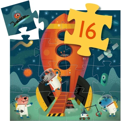 Afbeelding van Djeco puzzel raket 16st