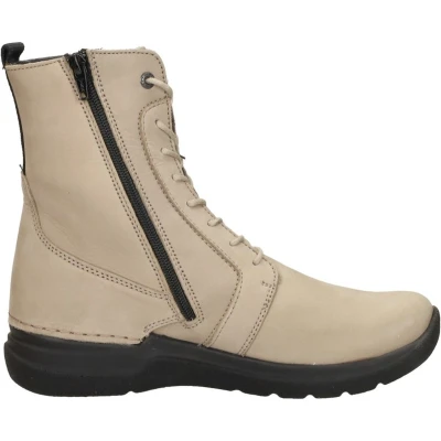 Afbeelding van Wolky Viper Veterschoenen Hoog beige Maat 40