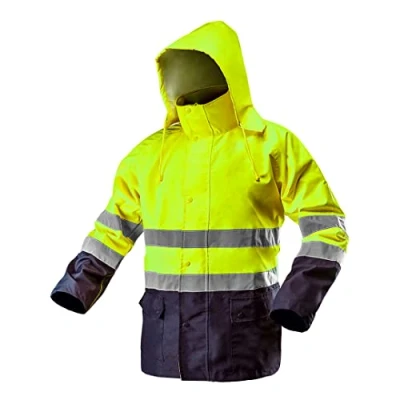 Afbeelding van Neo Tools Veiligheidsjas met hoge zichtbaarheid reflecterende strepen EN ISO 20471, veiligheidsjas, neonoranje, neongeel, werkjas, XXXL Neon geel