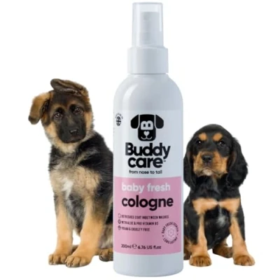 Image de Buddycare Eau de Cologne pour Chien Parfum Poudré Doux Rafraîchit Entre les Lavages, Fresh Baby, 200 ml (1 Paquet)
