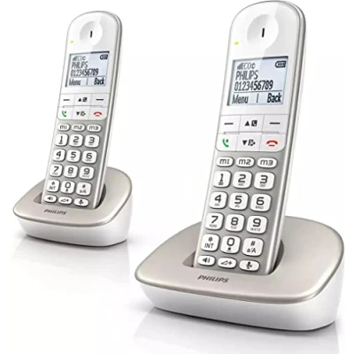 Afbeelding van Philips DECT Draadloze Telefoon XL met 2 handsets