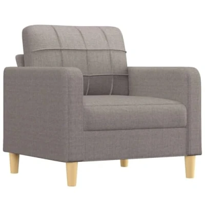 Image de vidaXL Fauteuil Taupe 60 cm Tissu359469