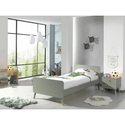Afbeelding van Kinderbed Billy Olijf groen 90x200