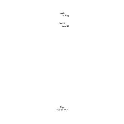 Afbeelding van boek. ’n Blog, deel II 14 II, band