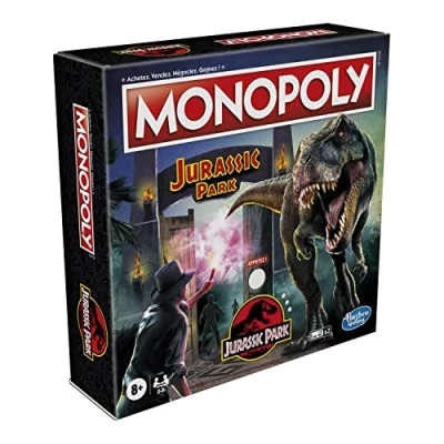 Afbeelding van Monopoly : Editie Jurassic Park, bordspel voor kinderen, vanaf 8 jaar