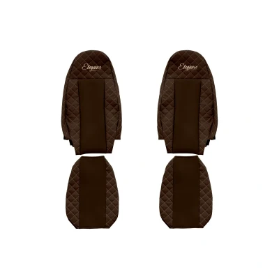 Afbeelding van F CORE Elegance FX01 BROWN Stoelhoes Bruin Met motief Kunstleer Voor