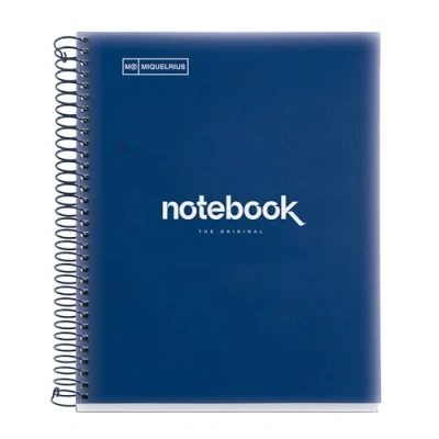 Afbeelding van Miquelrius 49947 notitieboek A5, 120 pagina&#039;s, 90 g, marineblauw