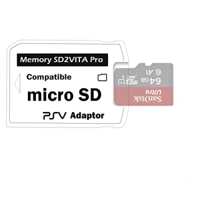 Afbeelding van LEAGY Ultieme versie SD2Vita 5.0 geheugenkaart adapter, PS Vita PSVSD Micro SD Adapter voor PSV 1000/2000 PSTV FW 3.60 HENkaku Enso Systeem
