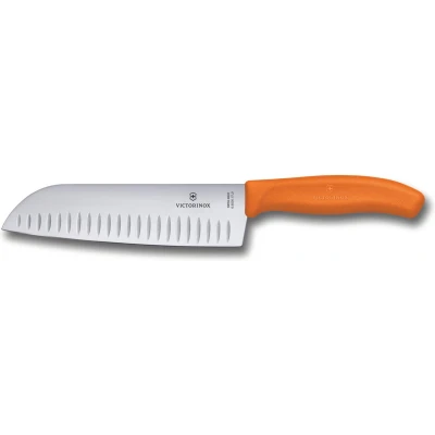 Afbeelding van Victorinox Santokumes Swiss Classic, rvs oranje kunststof