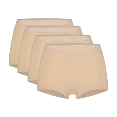 Afbeelding van ten Cate Basics shorts beige 4 pack voor Dames Maat XL