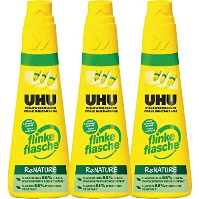 Afbeelding van Uhu 46541 3 multifunctionele lijm Flinke fles, 100 g
