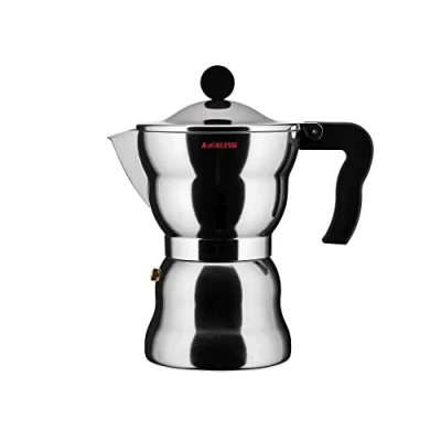 Afbeelding van Alessi AAM33/6 Espresso design, behuizing van aluminium, handvat en knop thermoplastisch hars, 6 kopjes, zilverkleurig