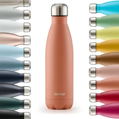 Afbeelding van Blumtal Thermosfles Met dubbele wand Thermosbeker Koffie, Thee en Koele dranken Travel Mug 350ml Mineral Rood