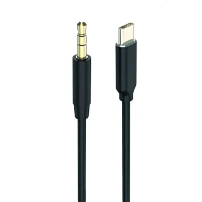 Afbeelding van 2GO 797219 audio kabel 1 m 3.5mm USB Type C Zwart